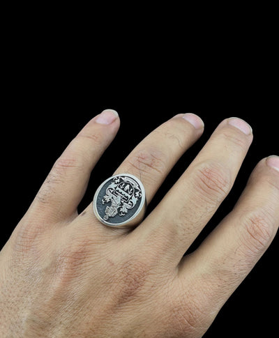 Coat of Arms Ring, Family Crest Rings, Custom Signet Ring, Crest Ring, Family Crest Signet Ring Christmas Gift