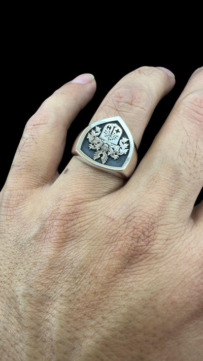 Coat of Arms Ring, Family Crest Rings, Custom Signet Ring, Crest Ring, Family Crest Signet Ring Christmas Gift