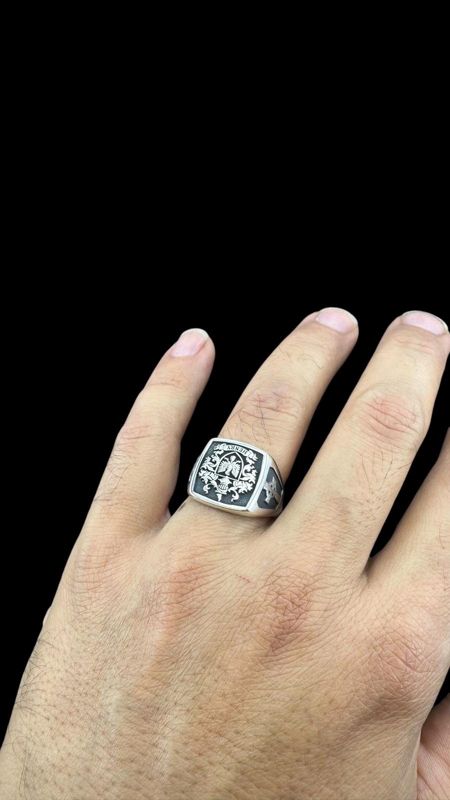 Coat of Arms Ring, Family Crest Rings, Custom Signet Ring, Crest Ring, Family Crest Signet Ring Christmas Gift