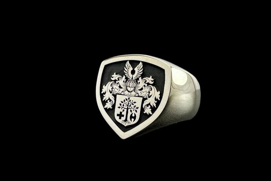 Coat of Arms Ring, Family Crest Rings, Custom Signet Ring, Crest Ring, Family Crest Signet Ring Christmas Gift