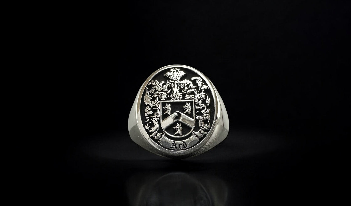 Coat of Arms Ring, Family Crest Rings, Custom Signet Ring, Crest Ring, Family Crest Signet Ring Christmas Gift