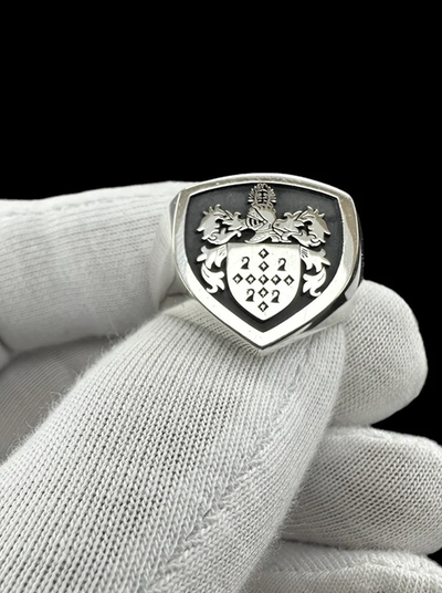 Coat of Arms Ring, Family Crest Rings, Custom Signet Ring, Crest Ring, Family Crest Signet Ring Christmas Gift